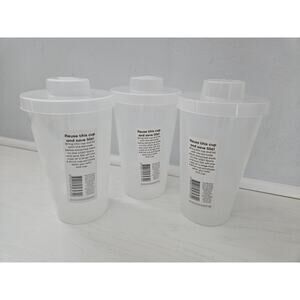 Vintage Lego‎ Store Large Pick-a-Brick Cup Storage Container w Lid, Set Of 3